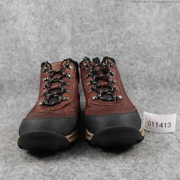 Timberland Shoes Kids 2.5 Hiking Boots Outdoor Leather Ankle Lace Up Brown Black - Picture 3 of 14